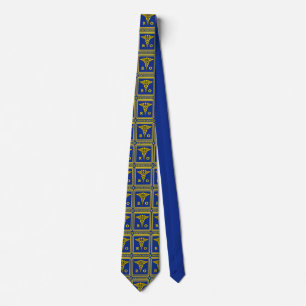 Radiation Oncologist Caduceus Shield Necktie