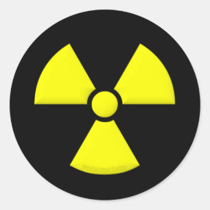 Radiation Symbol Classic Round Sticker