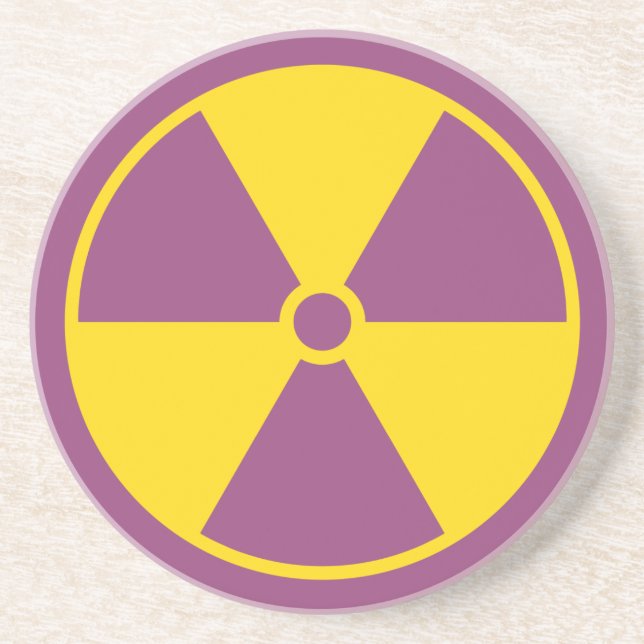 Radiation Symbol Coaster (Front)