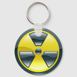 radiation symbol key ring