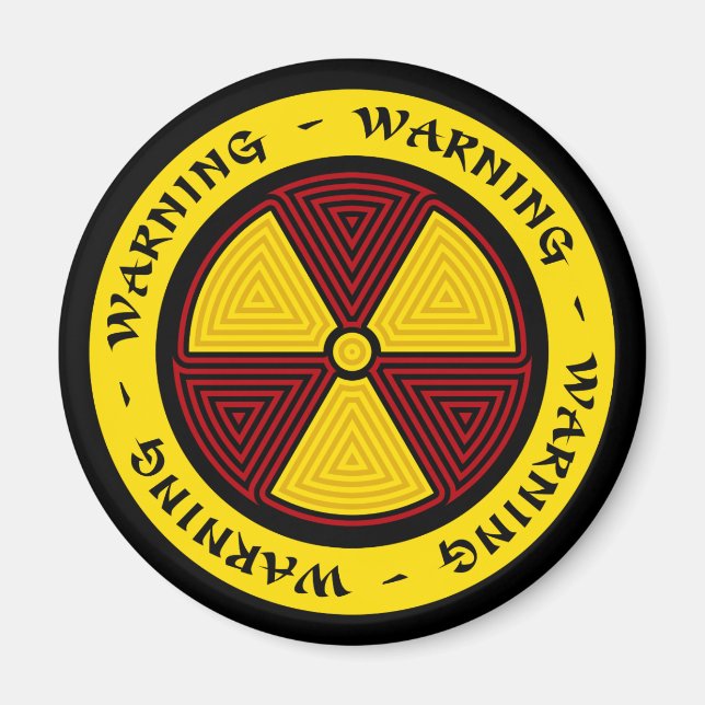 Radiation Symbol Magnet (Front)