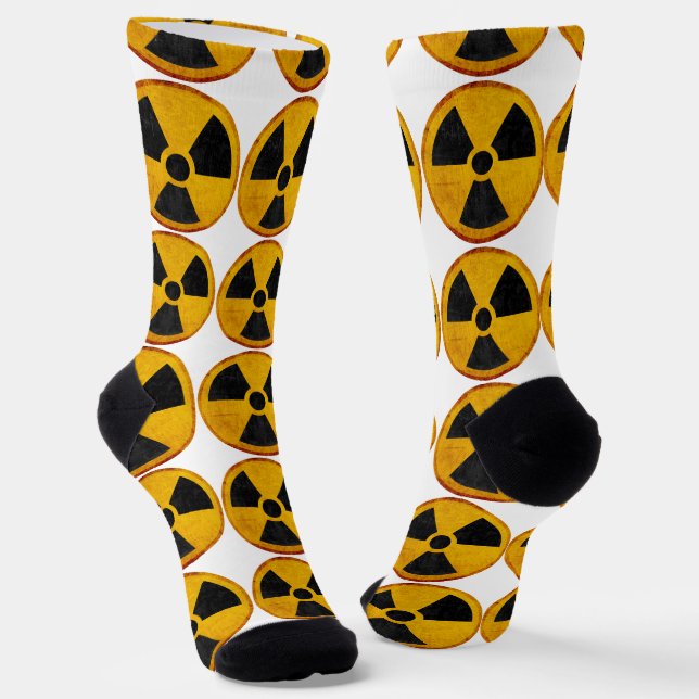 Radiation Symbol Socks (Angled)