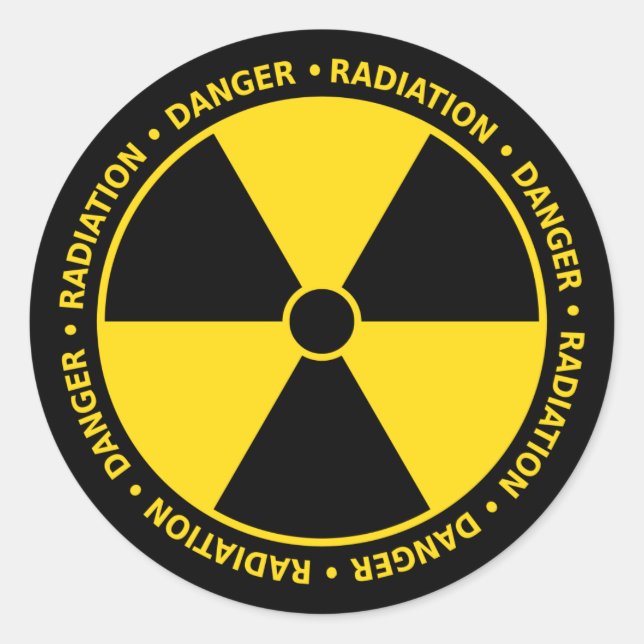 Radiation Symbol Sticker (Front)