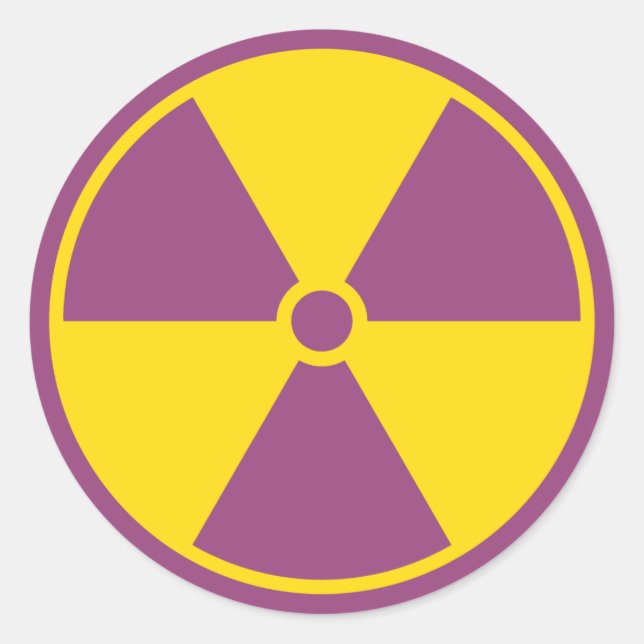 Radiation Symbol Sticker (Front)