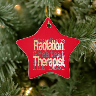 Radiation Therapist Extraordinaire Ceramic Ornament