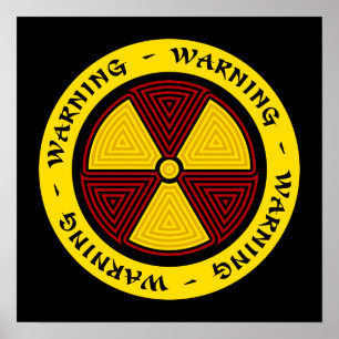 Radiation Warning Poster