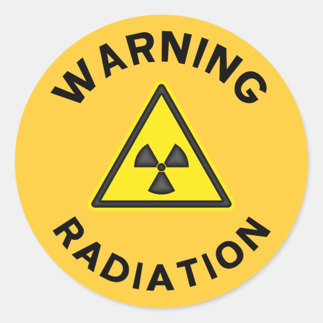 Radiation Warning Sticker (Front)
