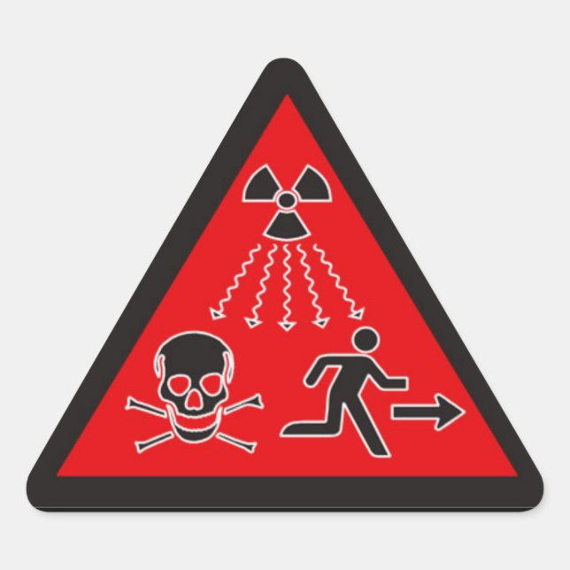 Radiation Warning Sticker - UN Style (Front)