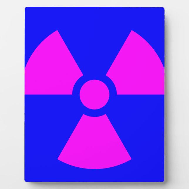 Radiation Warning Symbol Plaque (Front)