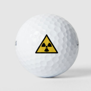 Radiation Warning Symbol (Radioactive Danger) Golf Balls