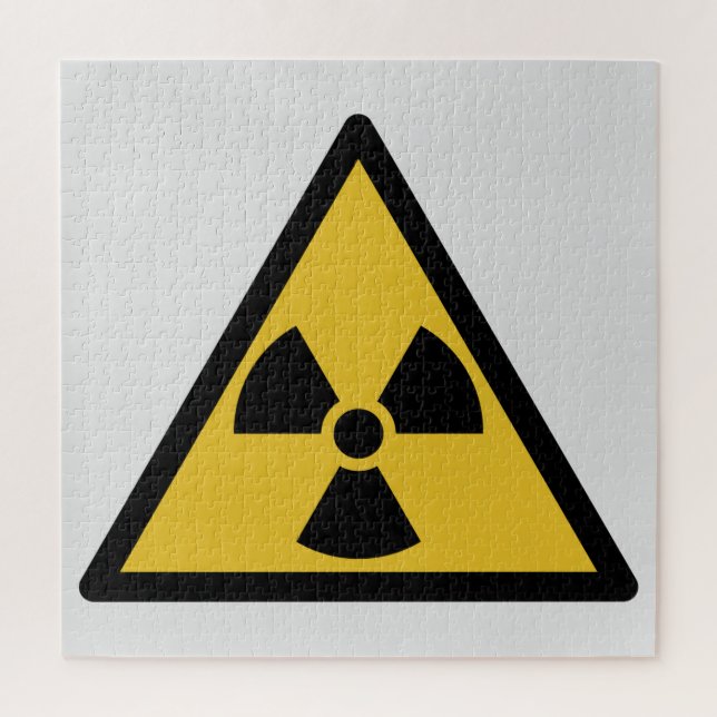 Radiation Warning Symbol (Radioactive Danger) Jigsaw Puzzle (Vertical)