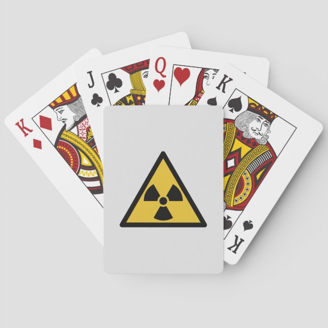 Radiation Warning Symbol (Radioactive Danger) Playing Cards (Back)