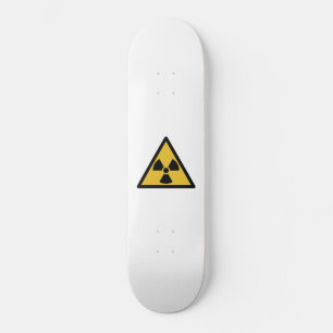 Radiation Warning Symbol (Radioactive Danger) Skateboard