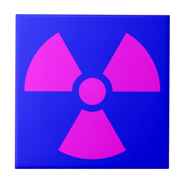 Radiation Warning Symbol Tile (Front)
