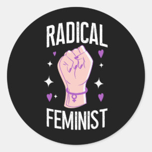 Radical Feminist 1 Classic Round Sticker