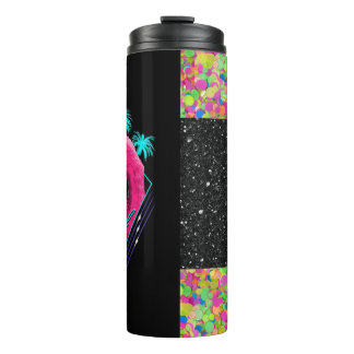 Radical Flamingo | faux glitter Thermal Tumbler