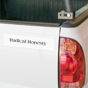 Radical Honesty Minimalist Bumper Sticker