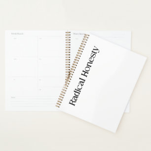 Radical Honesty Minimalist Daily Planner