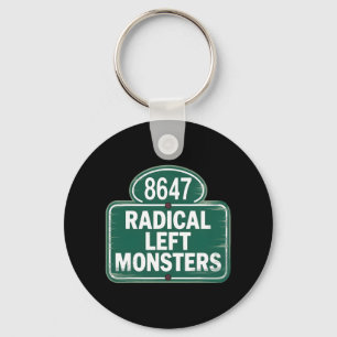 Radical Left Monsters - Funny Resist Key Ring