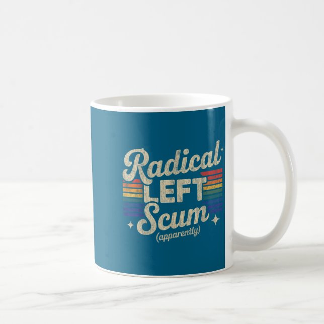 Radical Left S Apparently Litical Sarcastic Quote  Coffee Mug (Right)