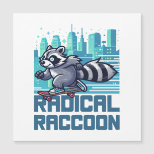 Radical Racoon Urban Skateboarder