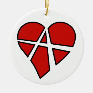 Radical Relations Reckless Heart Anarchy A Love Ceramic Tree Decoration