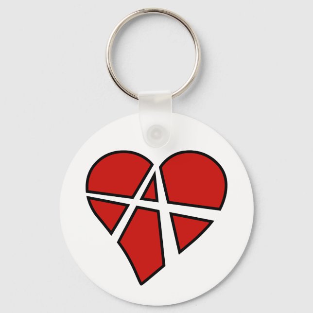 Radical Relations Reckless Heart Anarchy A Love Key Ring (Front)