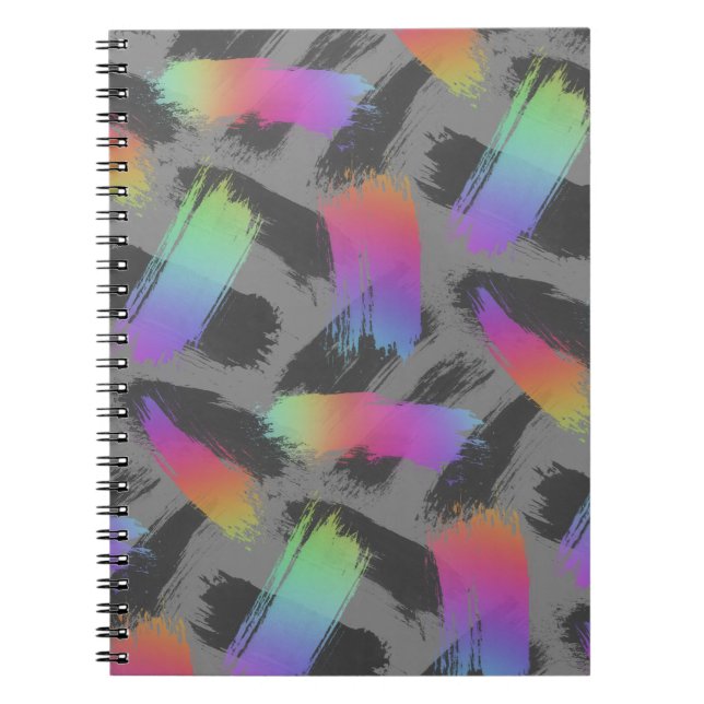 radical retro rainbow : notebook (Front)