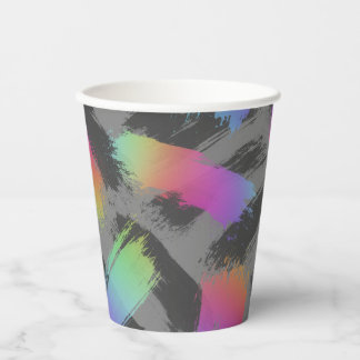 radical retro rainbow :  paper cups