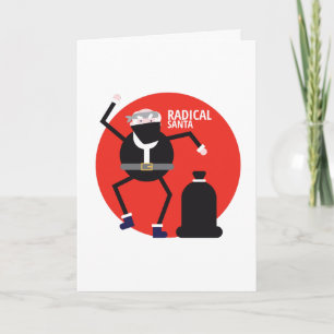 Radical Sanata Funny Christmas Meme Card red