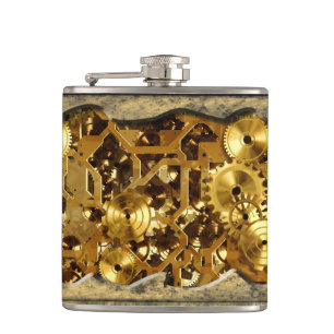 Radical Steampunk 10 Wrapped Flask