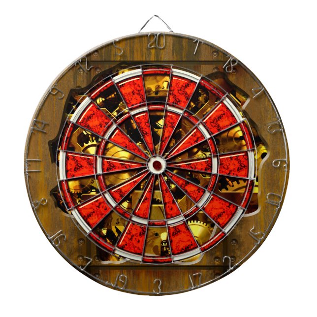 Radical Steampunk 3A Dart Board (Front)