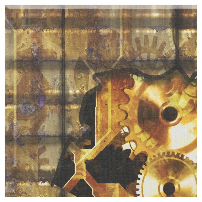 Radical Steampunk 4 Custom Fabric (Close Up)