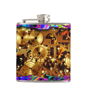 Radical Steampunk 6 Wrapped Flask