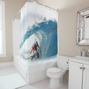 Radical Surfer 1A-1B Image Options Shower Curtain