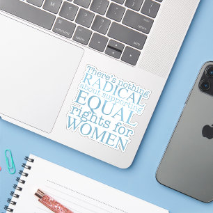 Radical Woman Feminist Quote Women's Rights Laptop