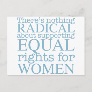 Radical Women Feminist Quote Postcard