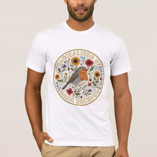 Radicalized by Basic Decency Bird Design – Vintage T-Shirt