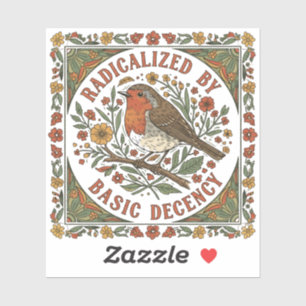 Radicalized by Basic Decency Bird Illustration