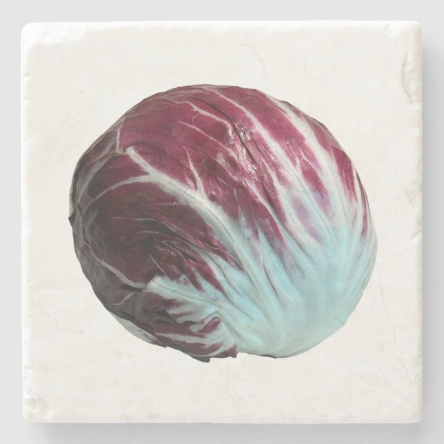 Radicchio Stone Coaster (Front)