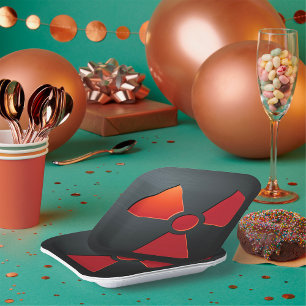 Radio Activity Sign Paper Plate