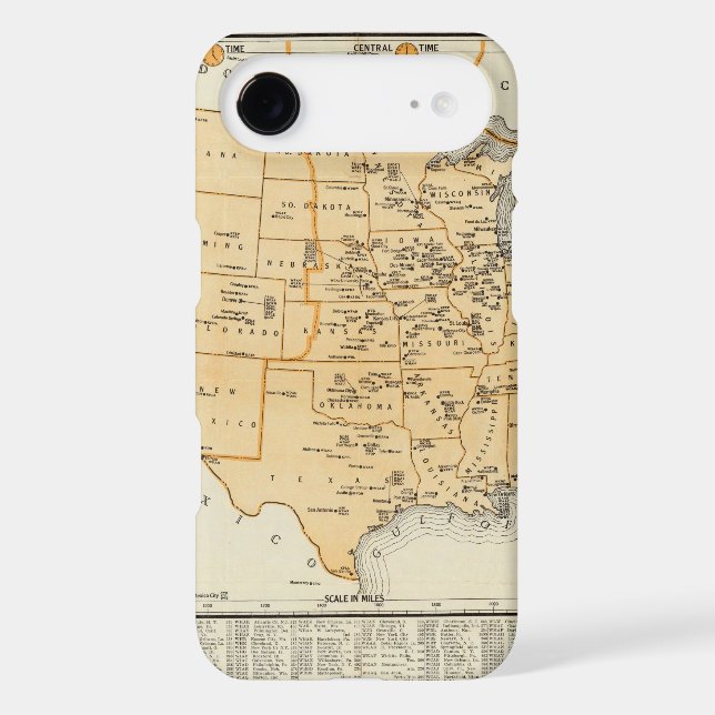Radio Broadcasting Stations Of The United States Case-Mate iPhone Case (Back)