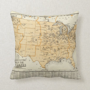 Radio Broadcasting Stations Of The United States Cushion