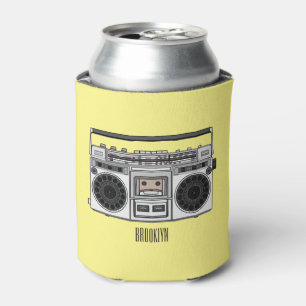 Radio cartoon illustration can cooler