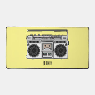 Radio cartoon illustration  desk mat