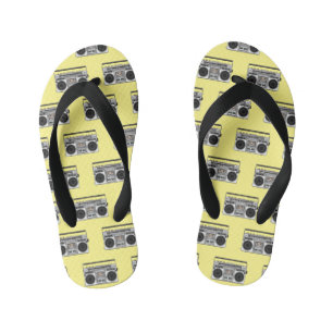 Radio cartoon illustration kid's thongs