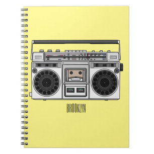 Radio cartoon illustration notebook
