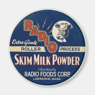 Radio Extra Grade Roller Process Skim Milk Powder. Magnet