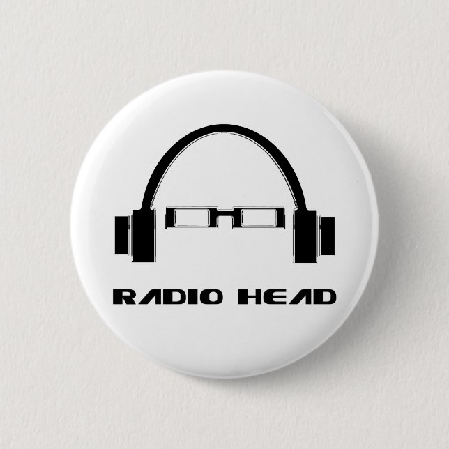 Radio Head 6 Cm Round Badge (Front)
