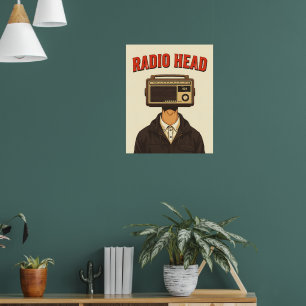RADIO HEAD – Vintage Surreal Retro Poster 